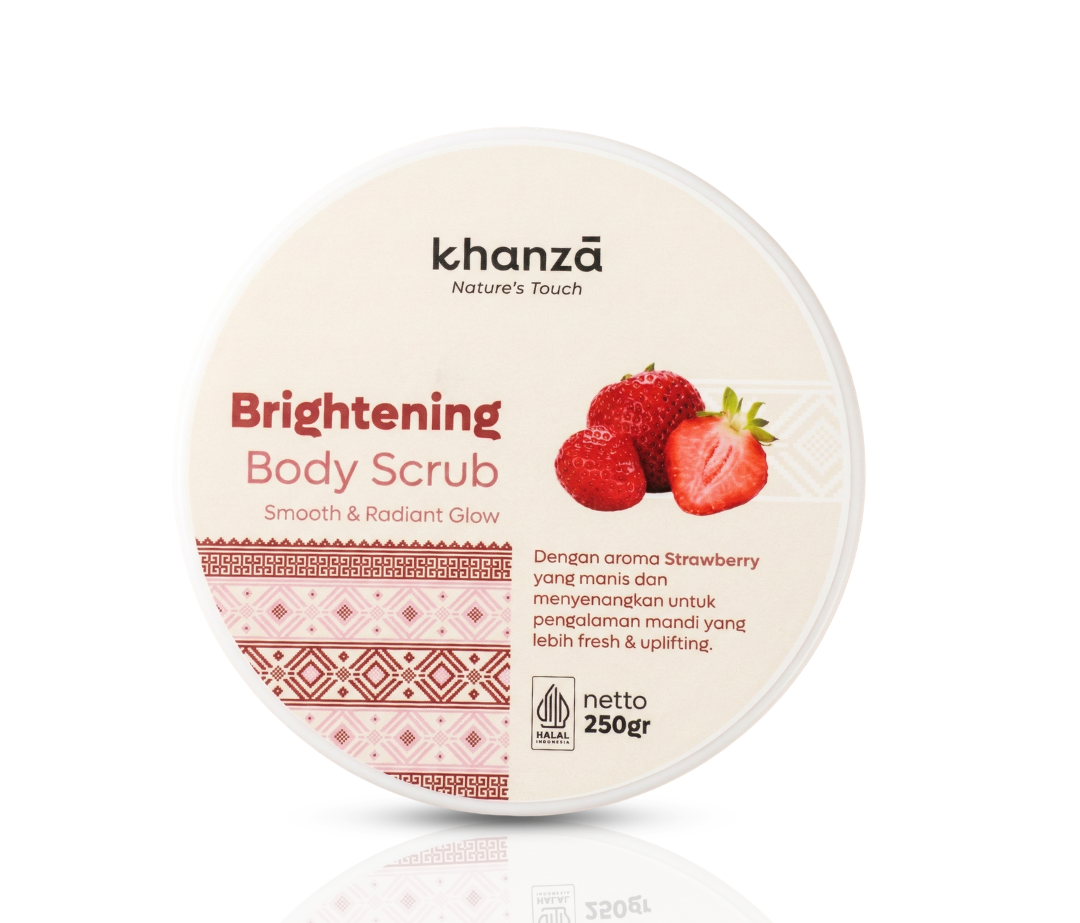 KH KHANZA Kh Skin Body Scrub Strawberry 250gr